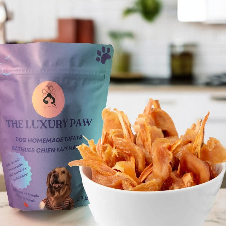 Dehydrated Chicken Treats for Dogs.